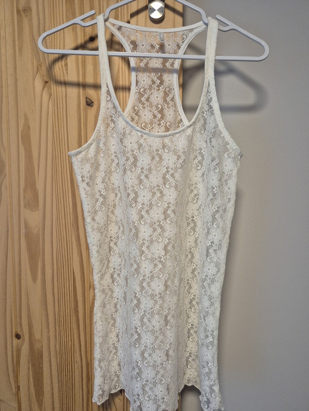 Lace Racerback Tank Top - Picture 10 of 13